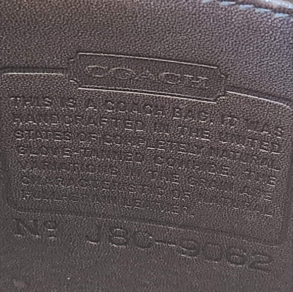 Vintage 90s Coach 9062 Leather Brown Crossbody Bag, Womens OS - Picture 10 of 12